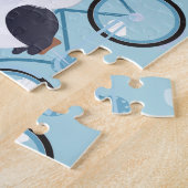 Panda Bear Valentine's Custom Kid Puzzle Legpuzzel (Zijkant)