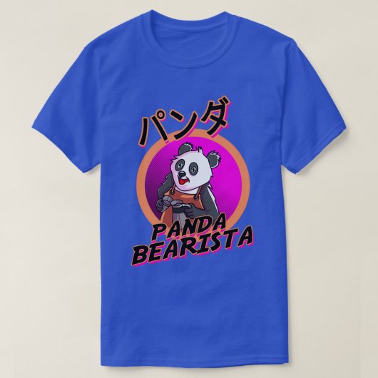 Panda Bearista koffiebarista grap T-shirt (Design voorkant)