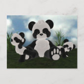 Panda Bearz Sunny Day Postcard Briefkaart (Voorkant)
