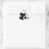 Panda Beauty Ronde Sticker (Tas)
