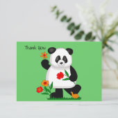 Panda bedankkaart (Staand voorkant)
