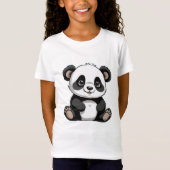 Panda bedrukt T-shirt (Voorkant)