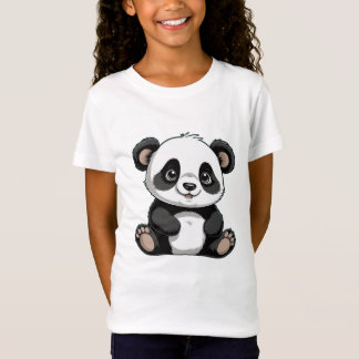 Panda bedrukt T-shirt
