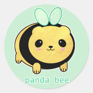 Panda Bee Ronde Sticker