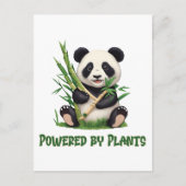 Panda Beer aangedreven door planten Briefkaart (Voorkant)