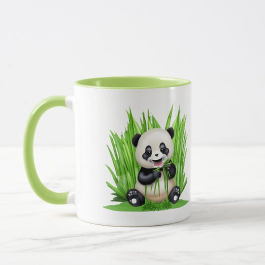 Panda Beer aangedreven door planten Mok (Links)