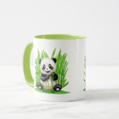 Panda Beer aangedreven door planten Mok (Voorkant links)