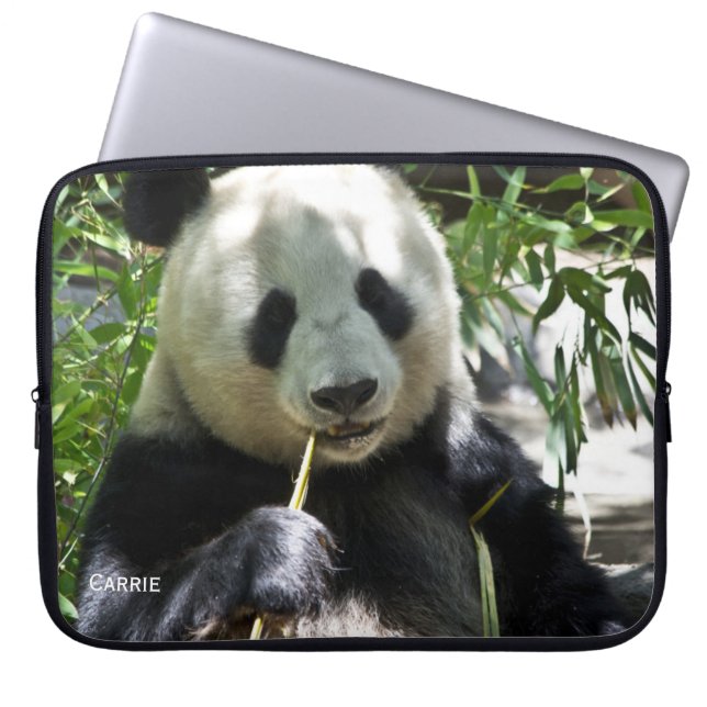 Panda Beer Aangepast Hoesje laptop Laptop Sleeve (Voorkant)