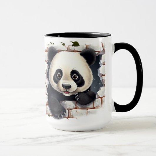 Panda beer achtergrond mok (Rechts)