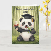Panda Beer Afstudeerkaart Kaart (Gele Bloem)