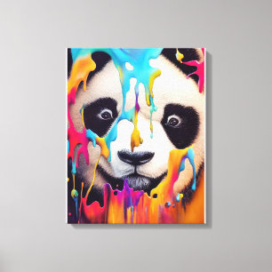 Panda Beer Animal Discovery Adventure Natuur Canvas Afdruk