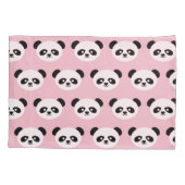 Panda Beer Animal Kawaii Kinder - Pandroze Kussensloop (Achterkant)