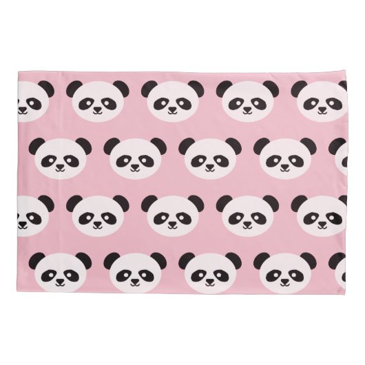 Panda Beer Animal Kawaii Kinder - Pandroze Kussensloop (Achterkant)