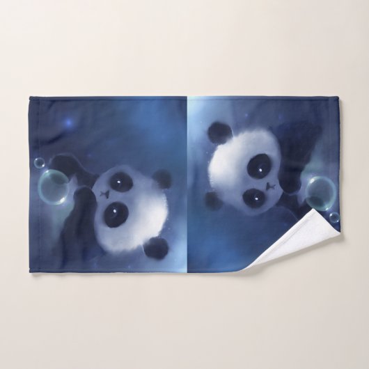 Panda Beer Art Bathroom Towel Set Bad Handdoek (Handdoek)