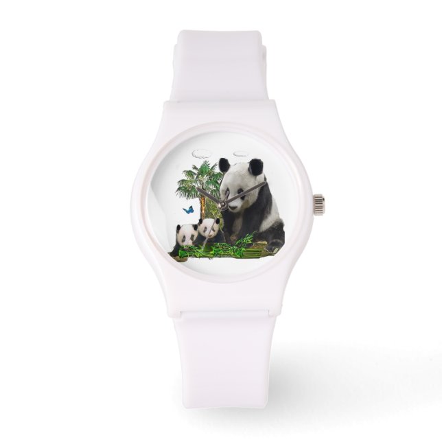 Panda beer art horloge (Voorkant)