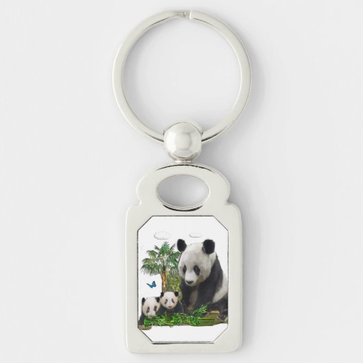Panda beer art sleutelhanger (Voorkant)