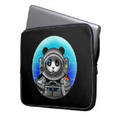Panda Beer Astronaut Laptop Sleeve (Voorkant Links)