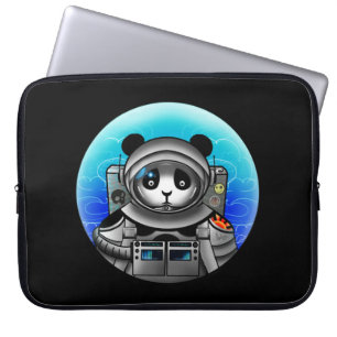 Panda Beer Astronaut Laptop Sleeve