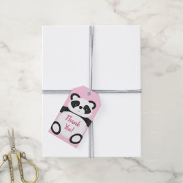 Panda Beer Baby shower Cadeaulabel