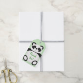 Panda Beer Baby shower Cadeaulabel (Met Touw)