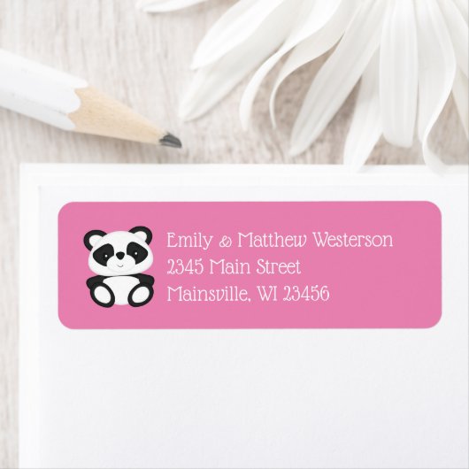 Panda Beer Baby shower Etiket (Insitu)
