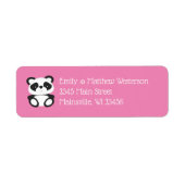 Panda Beer Baby shower Etiket (Voorkant)