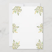 Panda Beer Baby shower groen Natuur Kaart (Achterkant)