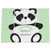 Panda Beer Baby shower Groot Cadeauzakje (Voorkant)