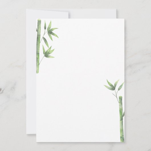 Panda Beer Baby shower Kaart (Achterkant)