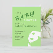 Panda Beer Baby shower Kaart (Staand voorkant)