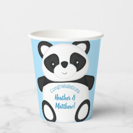 Panda Beer Baby shower Papieren Bekers