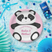 Panda Beer Baby shower Papieren Bordje (Feest)