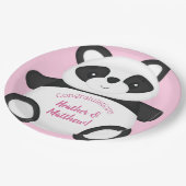 Panda Beer Baby shower Papieren Bordje (Gekanteld)