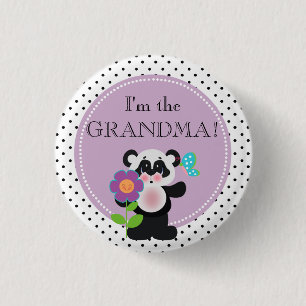 Panda Beer Baby shower Partij Familielid Button