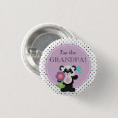 Panda Beer Baby shower Partij Familielid Button (Voorkant /achterkant)