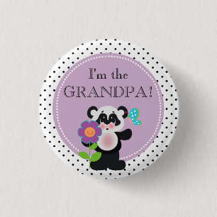 Panda Beer Baby shower Partij Familielid Button