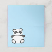 Panda Beer Baby shower Plaatskaartje (Buitenkant ongevouwen)