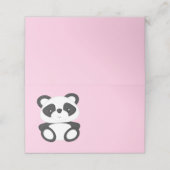 Panda Beer Baby shower Plaatskaartje (Buitenkant ongevouwen)
