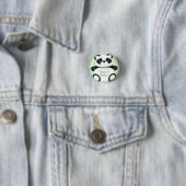 Panda Beer Baby shower Ronde Button 3,2 Cm (In situ)