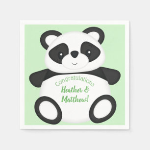 Panda Beer Baby shower Servet