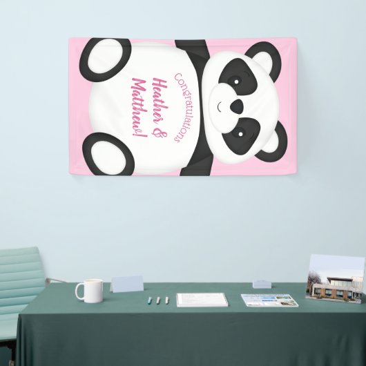 Panda Beer Baby shower Spandoek (Beurs)