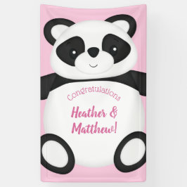 Panda Beer Baby shower Spandoek