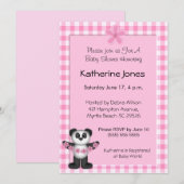 Panda Beer Baby shower Uitnodigingen (Voorkant / Achterkant)