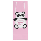 Panda Beer Baby shower Wijn Cadeautas (Achterkant)