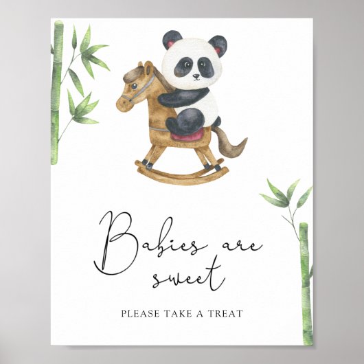 Panda Beer - baby's zijn lief Poster (Voorkant)