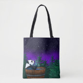 Panda-Beer baden Tote Bag (Voorkant)