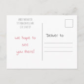 Panda Beer Ballerina Girl's 1e verjaardag Uitnodiging Briefkaart (Achterkant)