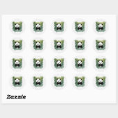 Panda Beer bamboe in het bos Ronde Sticker (Vel)