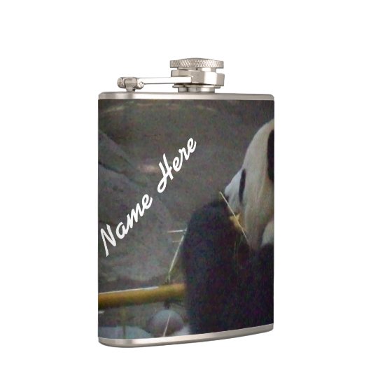 Panda Beer Bamboo Flask Heupfles (Rechts)
