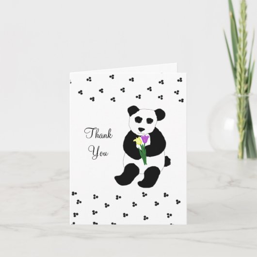 Panda Beer Bedankt (Voorkant)